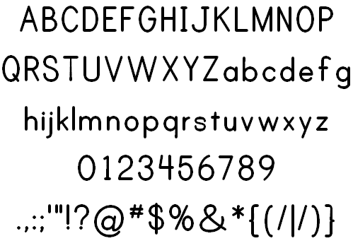 Print Clearly Font