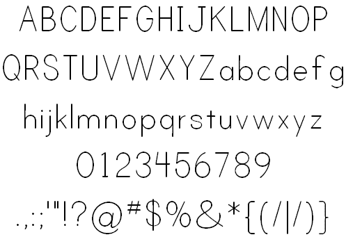 Print Clearly Font 1