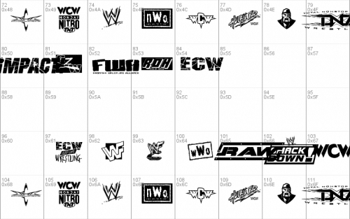 Pro Wrestling Logos Font 1