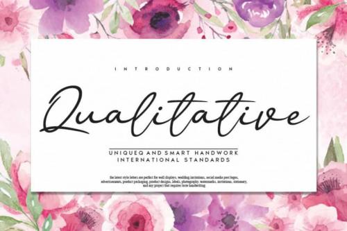 Qualitative Handwritten Font