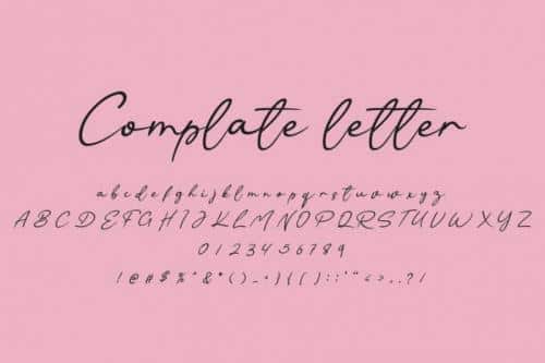 Qualitative Handwritten Font 3