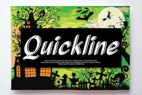 Quickline Script Font