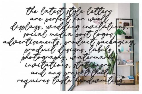 Reflecting Handwritten Font 2
