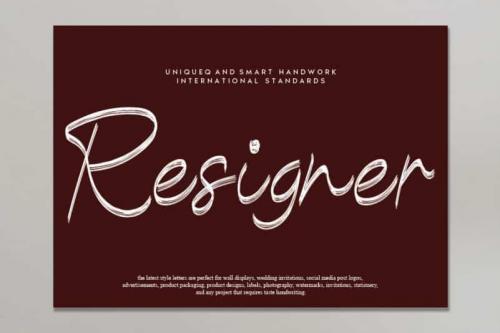 Resigner Handwritten Font