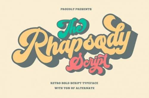 Rhapsody – Bold Script Typeface
