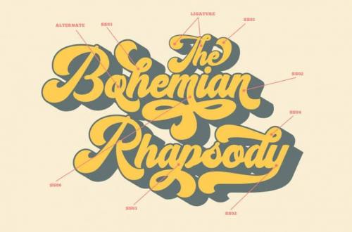 Rhapsody – Bold Script Typeface 1