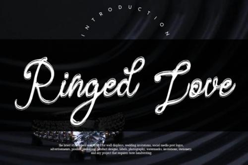 Ringed Love Handwritten Font