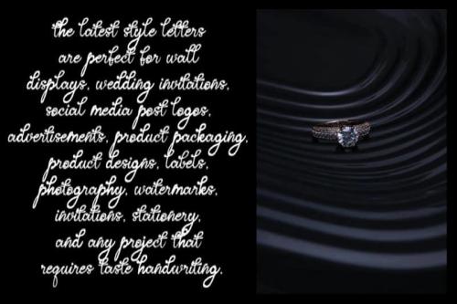 Ringed Love Handwritten Font 2
