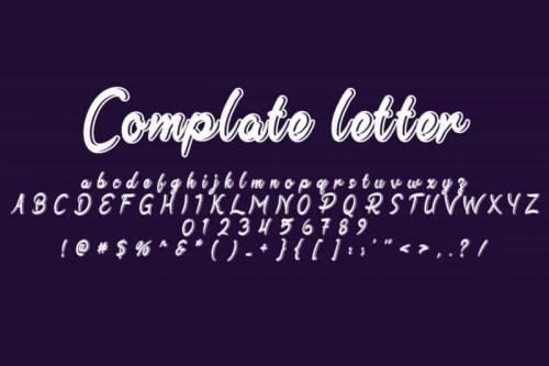 Ringed Script Font 3