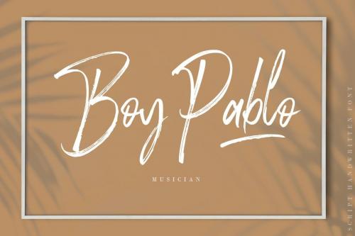 Rose Brown Brush Font 1