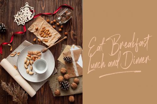 Rose Brown Brush Font 12