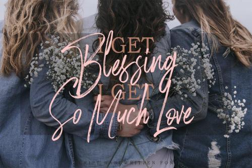 Rose Brown Brush Font 5
