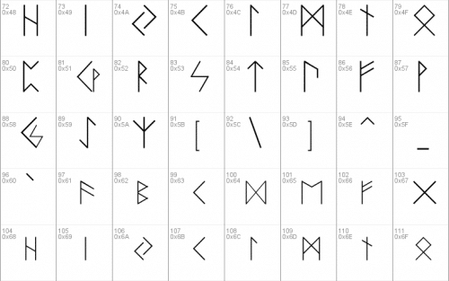 Runen Font 1