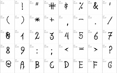 Satanic Demoniac St Font