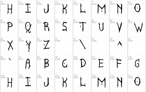 Satanic Demoniac St Font 1