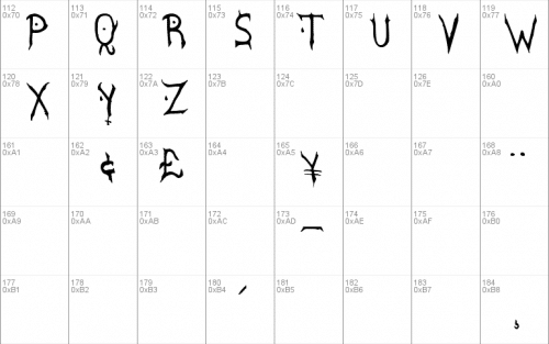 Satanic Demoniac St Font 2
