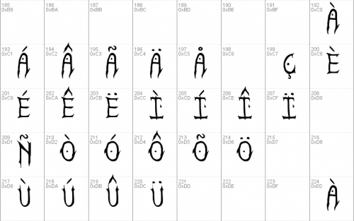 Satanic Demoniac St Font 3