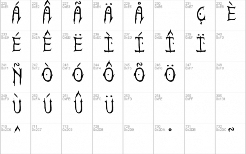Satanic Demoniac St Font 4