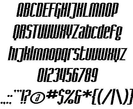 Sf Iron Gothic Font 1
