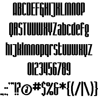 Sf Iron Gothic Font 3