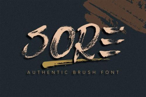 Sore Brush Font 12
