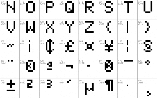 Space Invaders Font 2