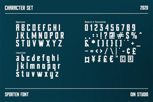 Sporten Display Font 8