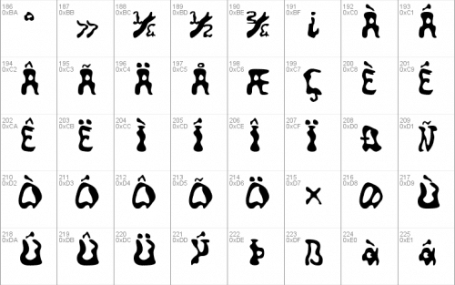 Squiggly Font 4