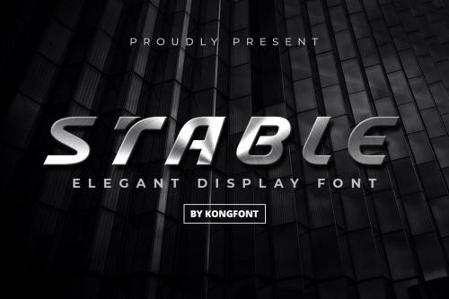 Stable Elegant Display Font