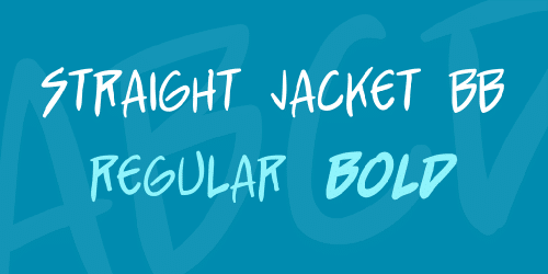 Straight Jacket Bb Font