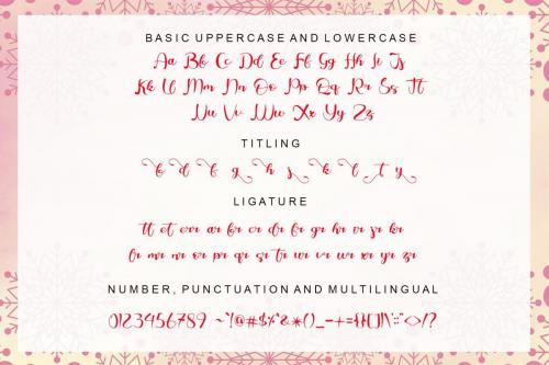Sweet Christmas Calligraphy Font 7