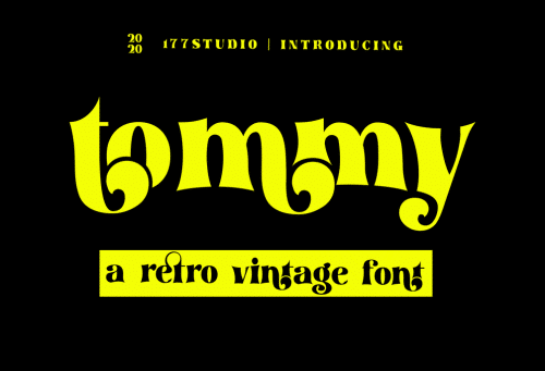 Tommy – Retro Serif Font