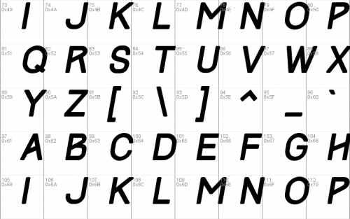 Track Font  1