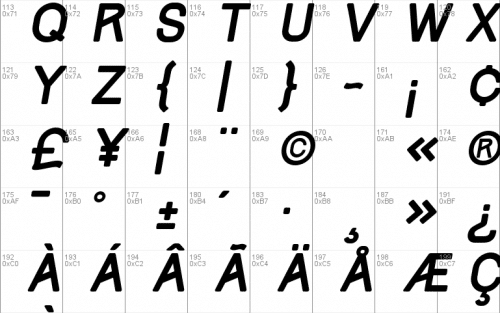 Track Font  2