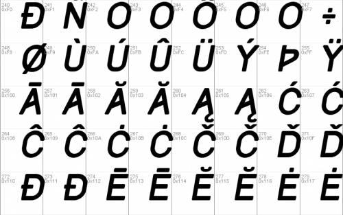 Track Font  4