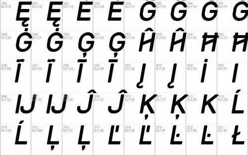 Track Font  5