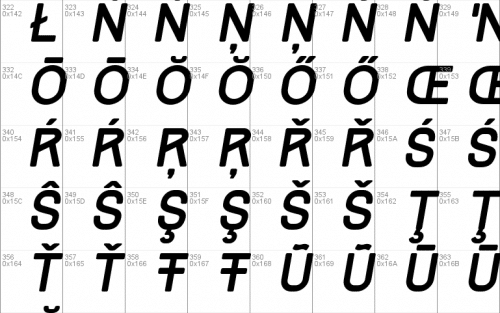Track Font  6