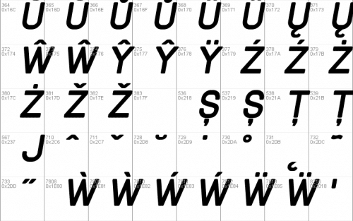 Track Font  7