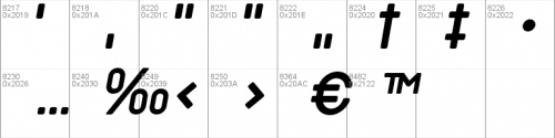 Track Font  8