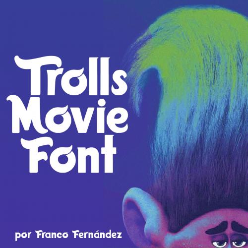 Trolls Movie Font Font