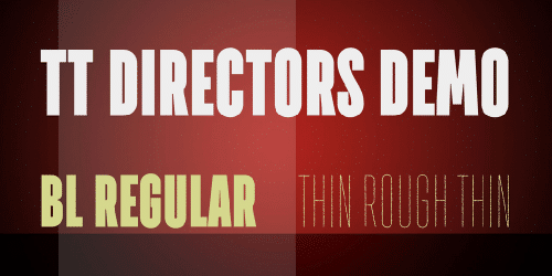 Tt Directors Font 1