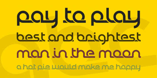 Tually Continuously Geometric Font 3