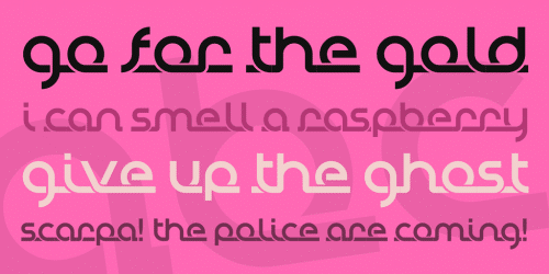 Tually Continuously Geometric Font 4