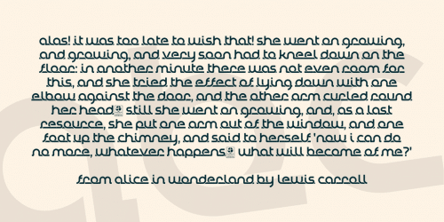 Tually Continuously Geometric Font 5
