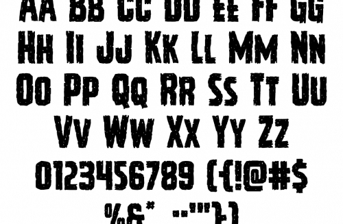 Vicious Hunger Horror Font 1