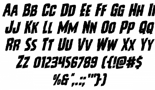 Vicious Hunger Horror Font 2