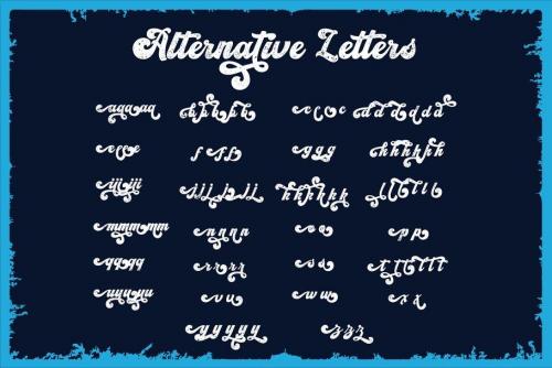 Vintage King Script Font 6