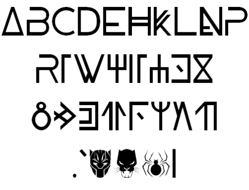 Wakanda Panther Font 1