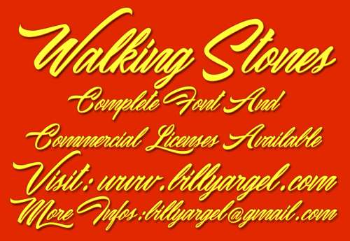 Walking Stones Font