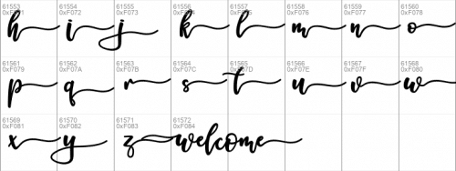 Welcome Font 8